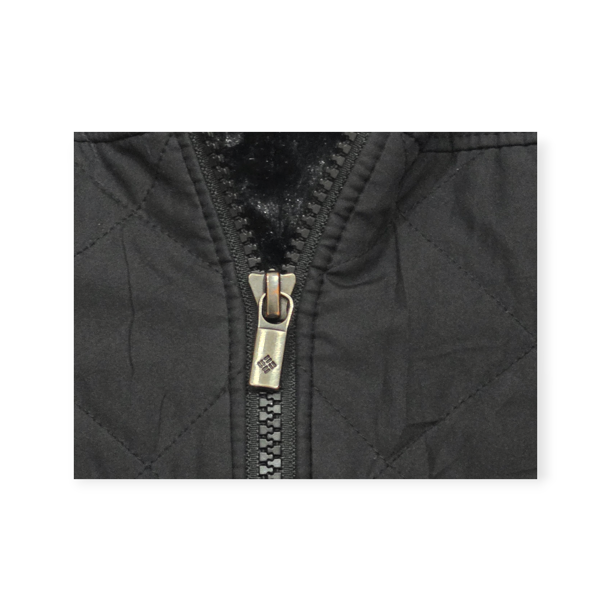 Chamarra Columbia Exterior Acolchado, Interior Peluche Negro