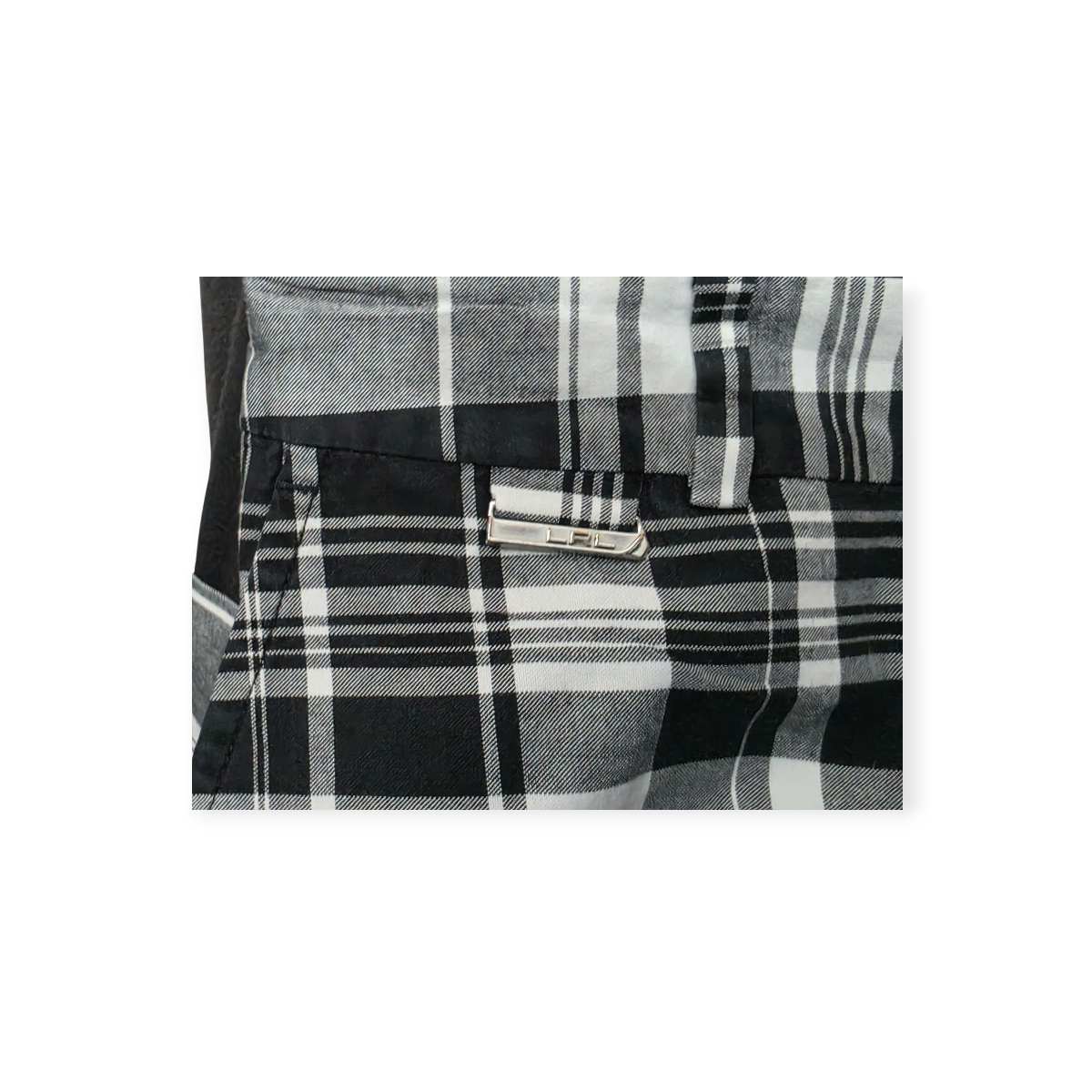 Bermuda Ralph Lauren Talla 12 Active Gris Con Negro