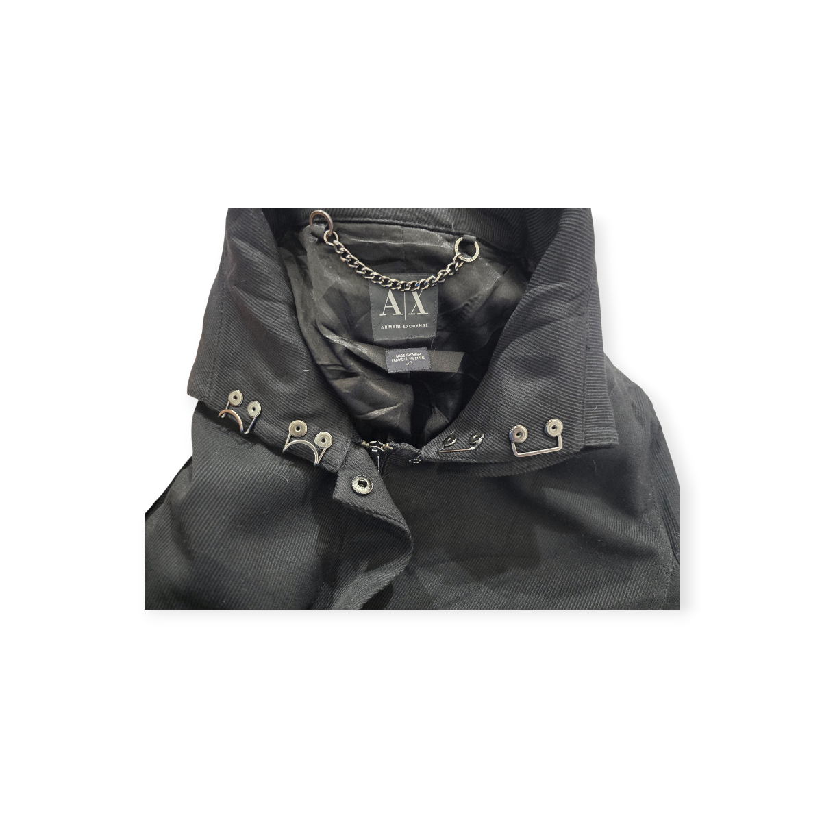 Abrigo Armani Exchange (a|x) Grande L Para Mujer, Negro,