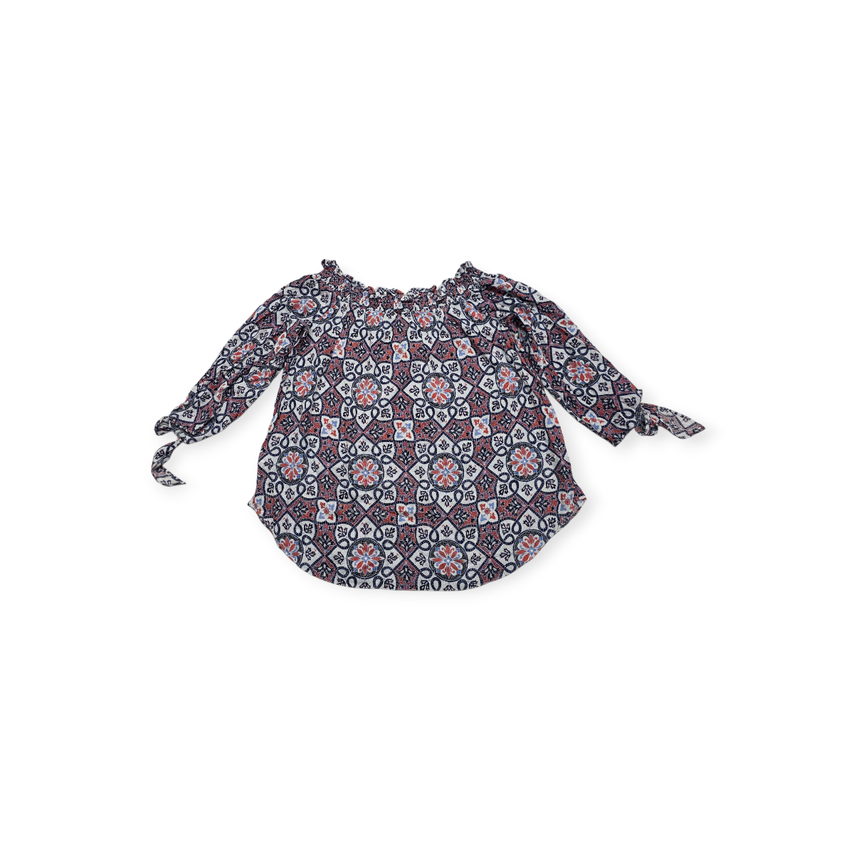 Blusa Michael Kors Xgrande Xl Azul Y Rojo Manga 3/4