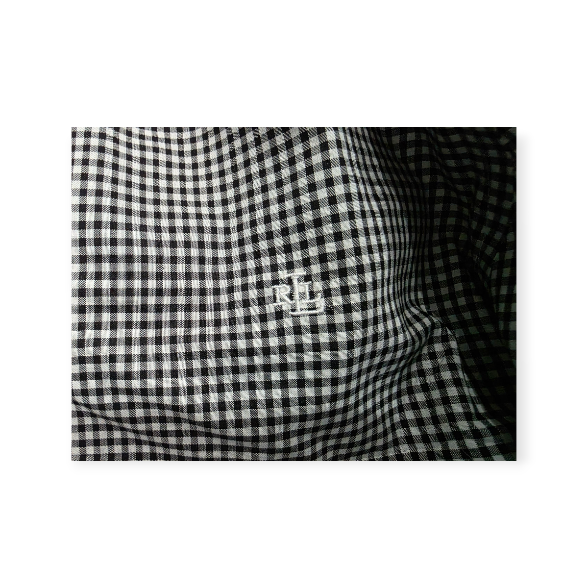 Camisa Ralph Lauren Non Iron Extra Grande Negra Con Cuadros