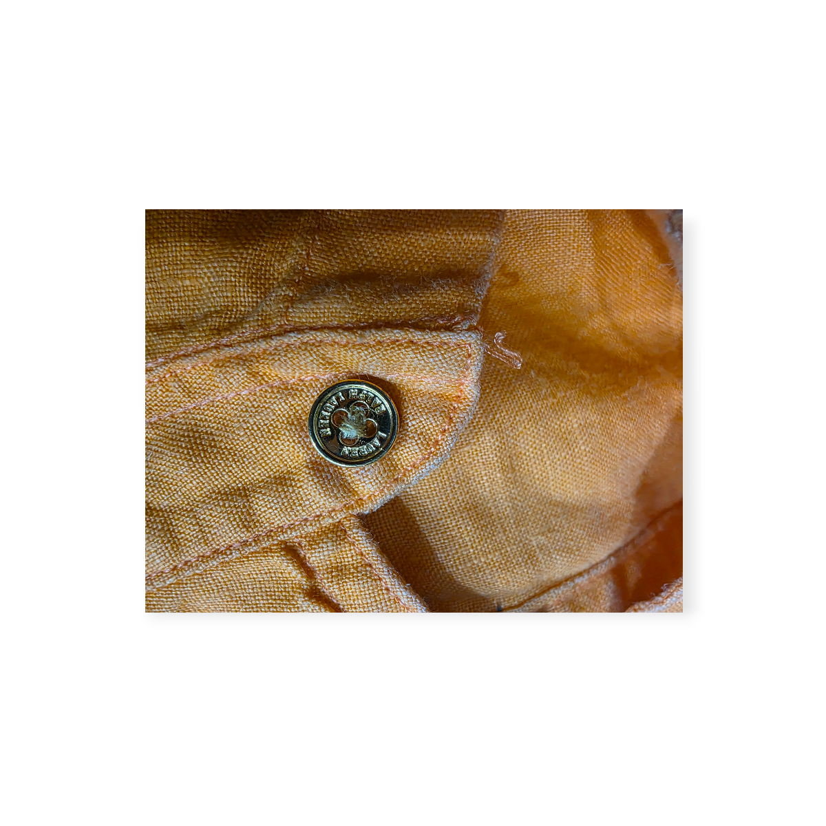 Camisa Ralph Lauren 3x Exclusive Naranja De Lino Manga 3/4