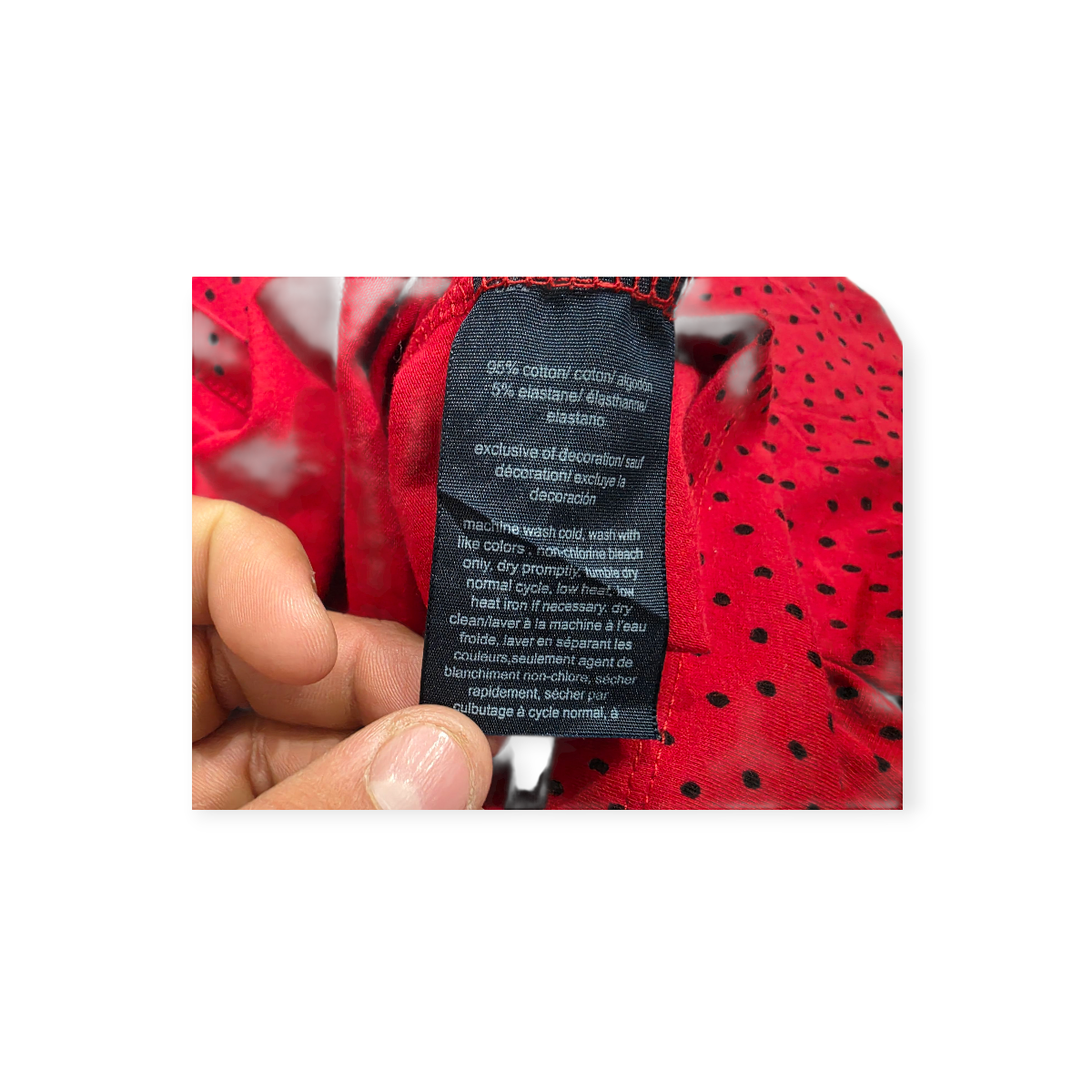 Playera Tommy Hilfiger Grande Xl Roja Lunares Manga Corta