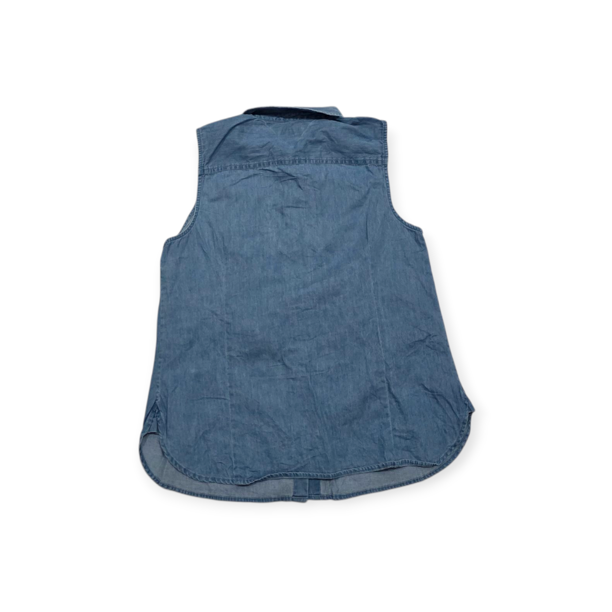 Camisa Tommy Hilfiger Sin Mangas D Mujer Grande L Azul Acero