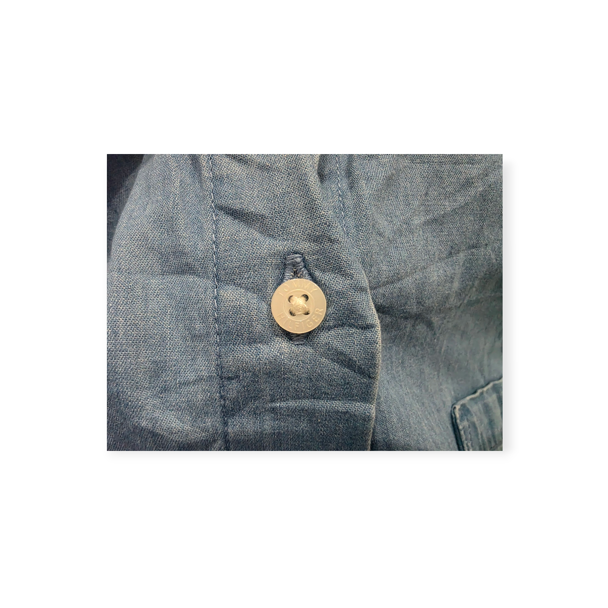 Camisa Tommy Hilfiger Sin Mangas D Mujer Grande L Azul Acero