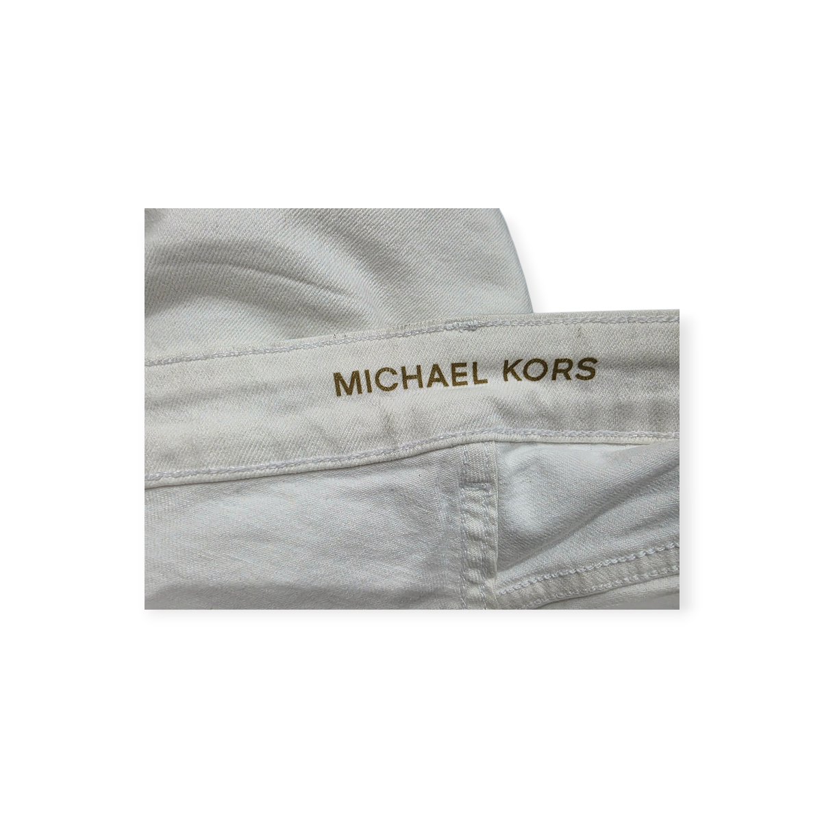 Pantalon Michael Kors De Mujer Talla 12 De Mezclilla Blanco
