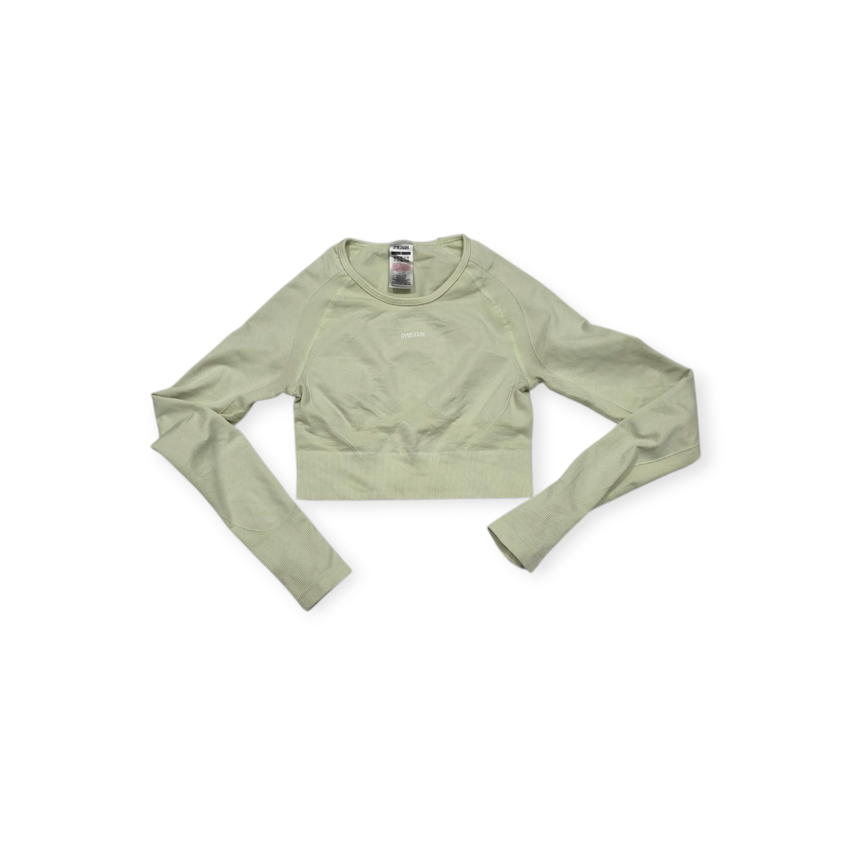 Playera Corta Gymshark Color Amarillo Claro