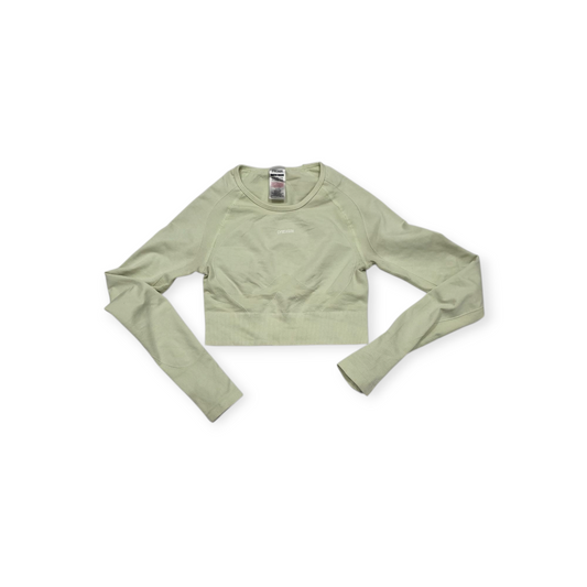 Playera Corta Gymshark Color Amarillo Claro