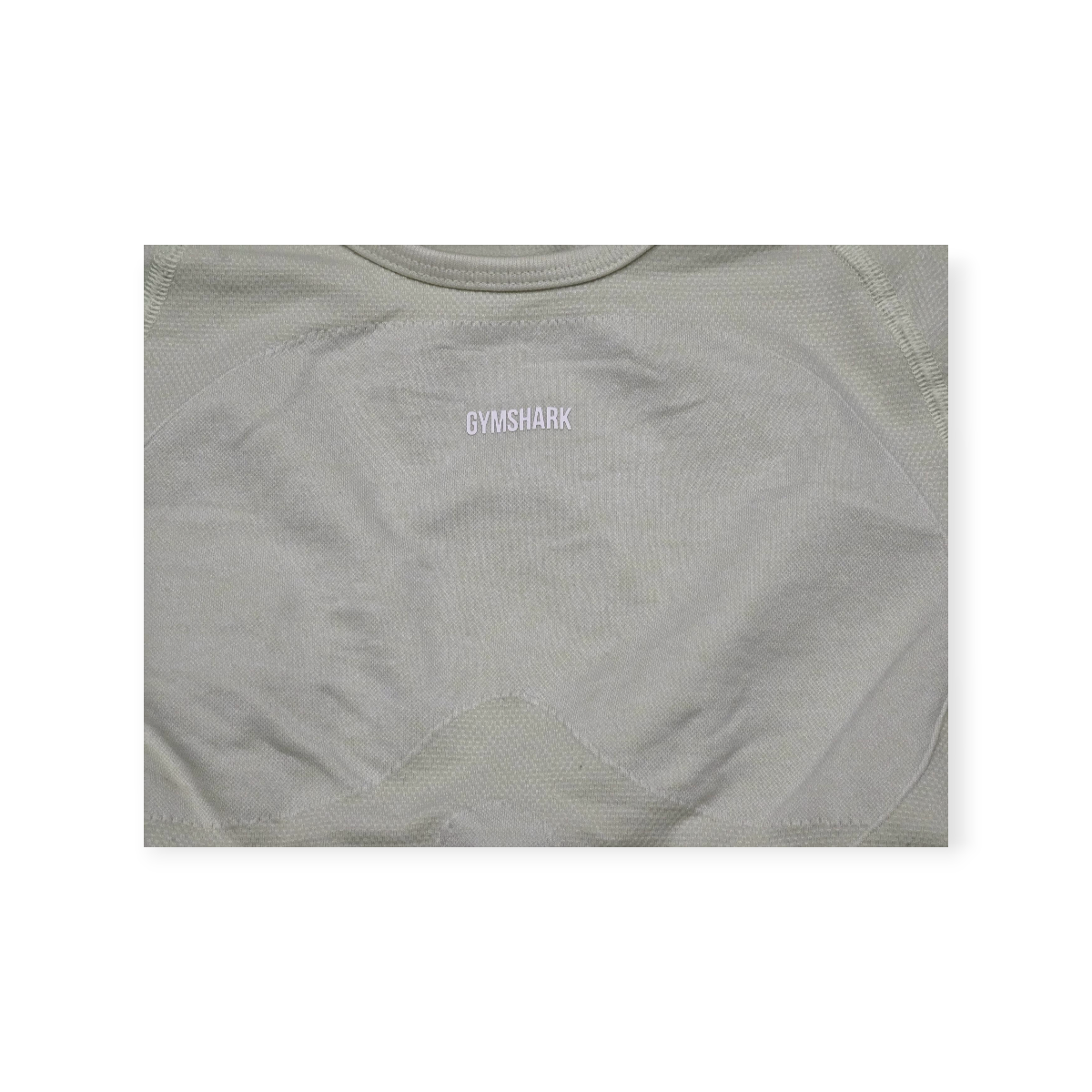 Playera Corta Gymshark Color Amarillo Claro