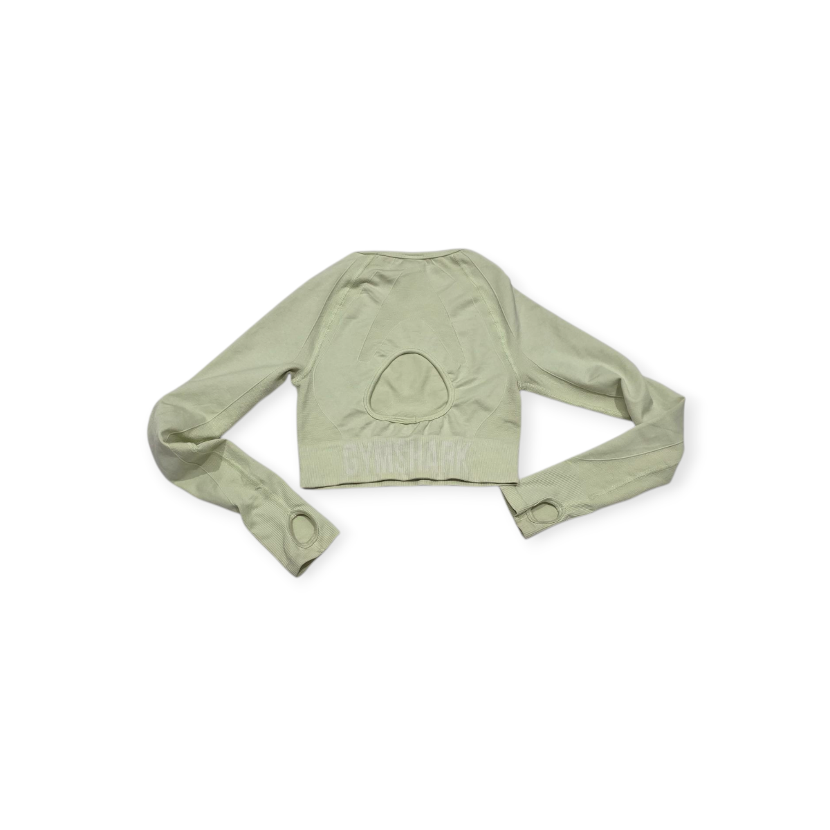 Playera Corta Gymshark Color Amarillo Claro