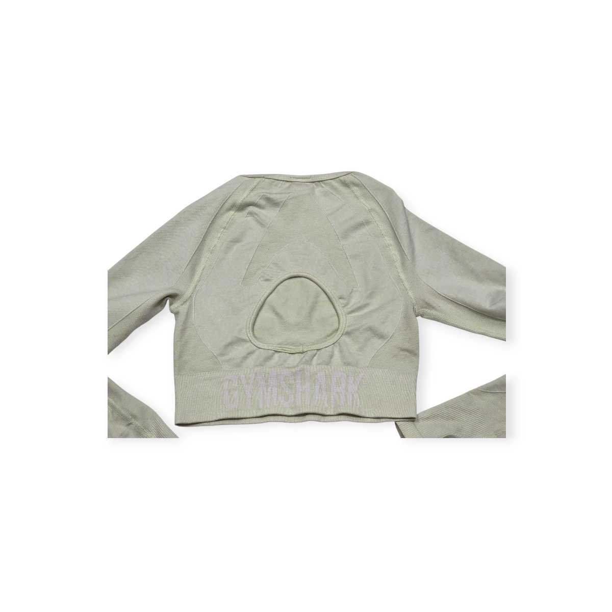 Playera Corta Gymshark Color Amarillo Claro