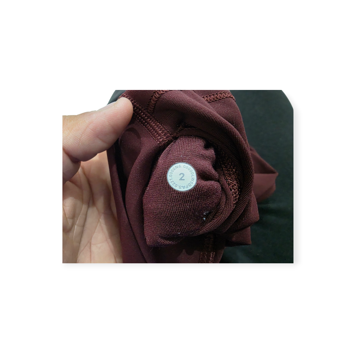 Legging Lululemon Talla 2 Color Vino