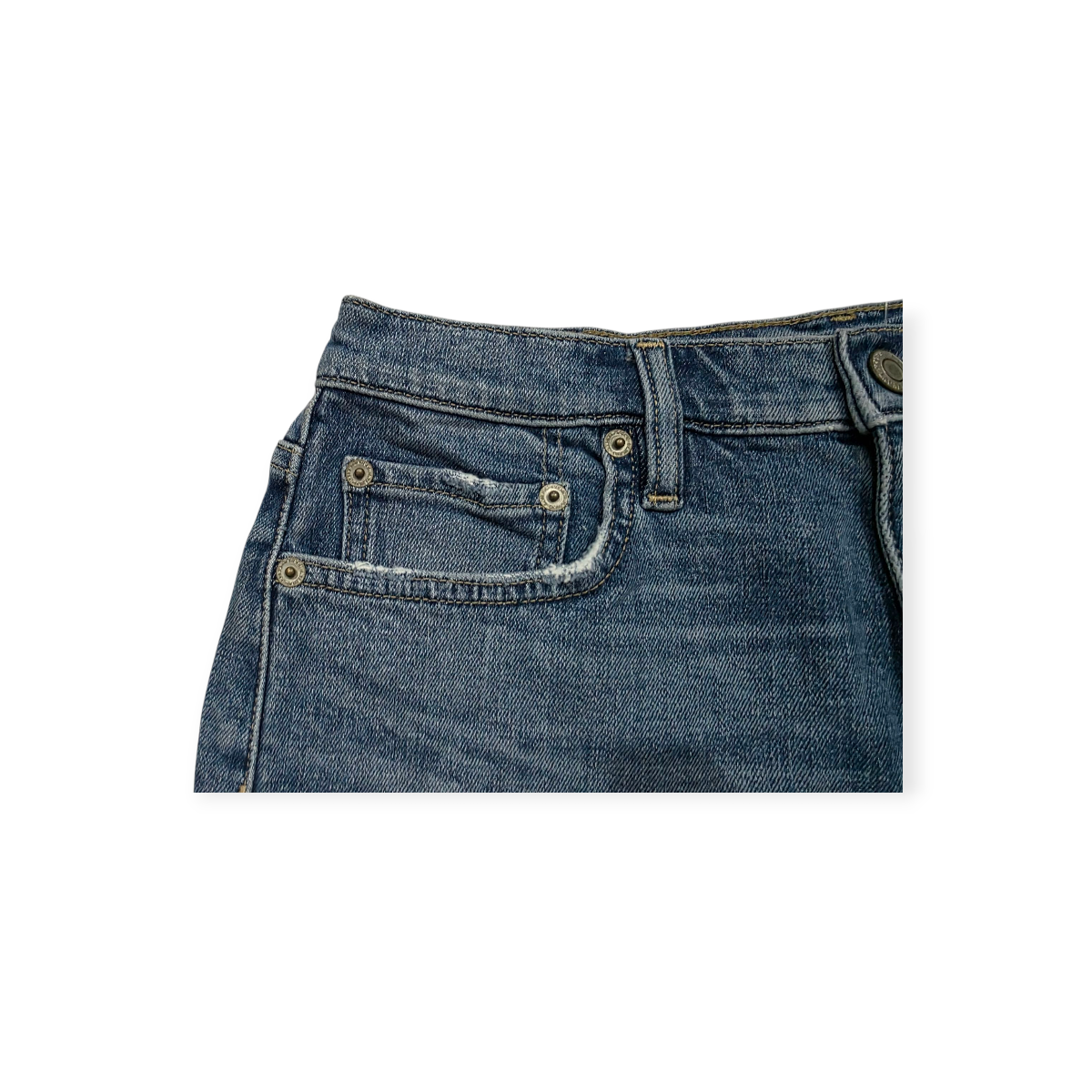Short Ralph Lauren De Mezclilla Talla 2 Azul