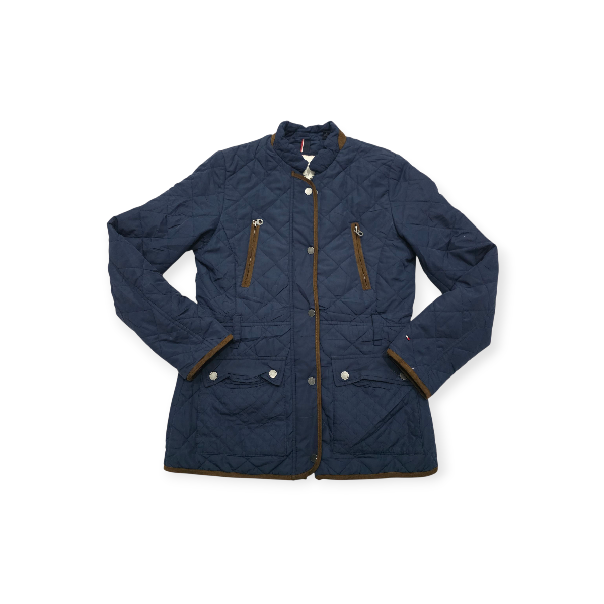 Chamarra Tommy Hilfiger Talla Chica Estilo Clásico Azul Cafe