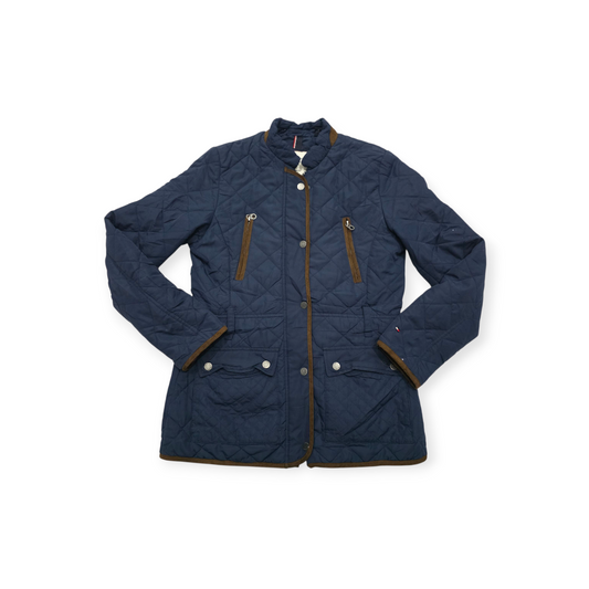 Chamarra Tommy Hilfiger Talla Chica Estilo Clásico Azul Cafe