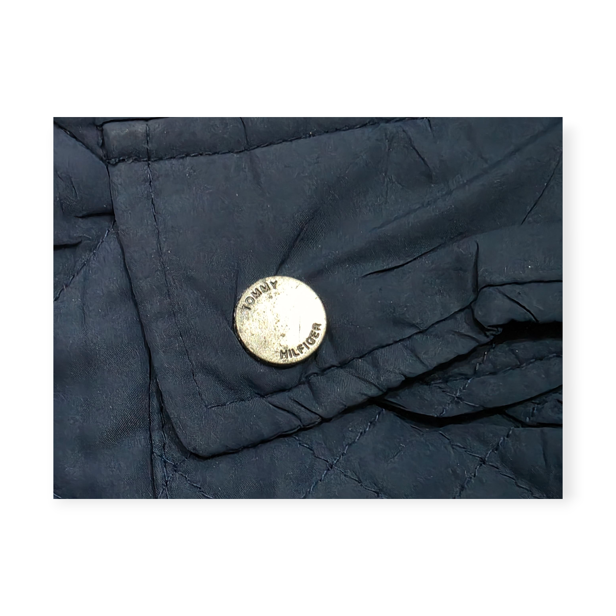 Chamarra Tommy Hilfiger Talla Chica Estilo Clásico Azul Cafe