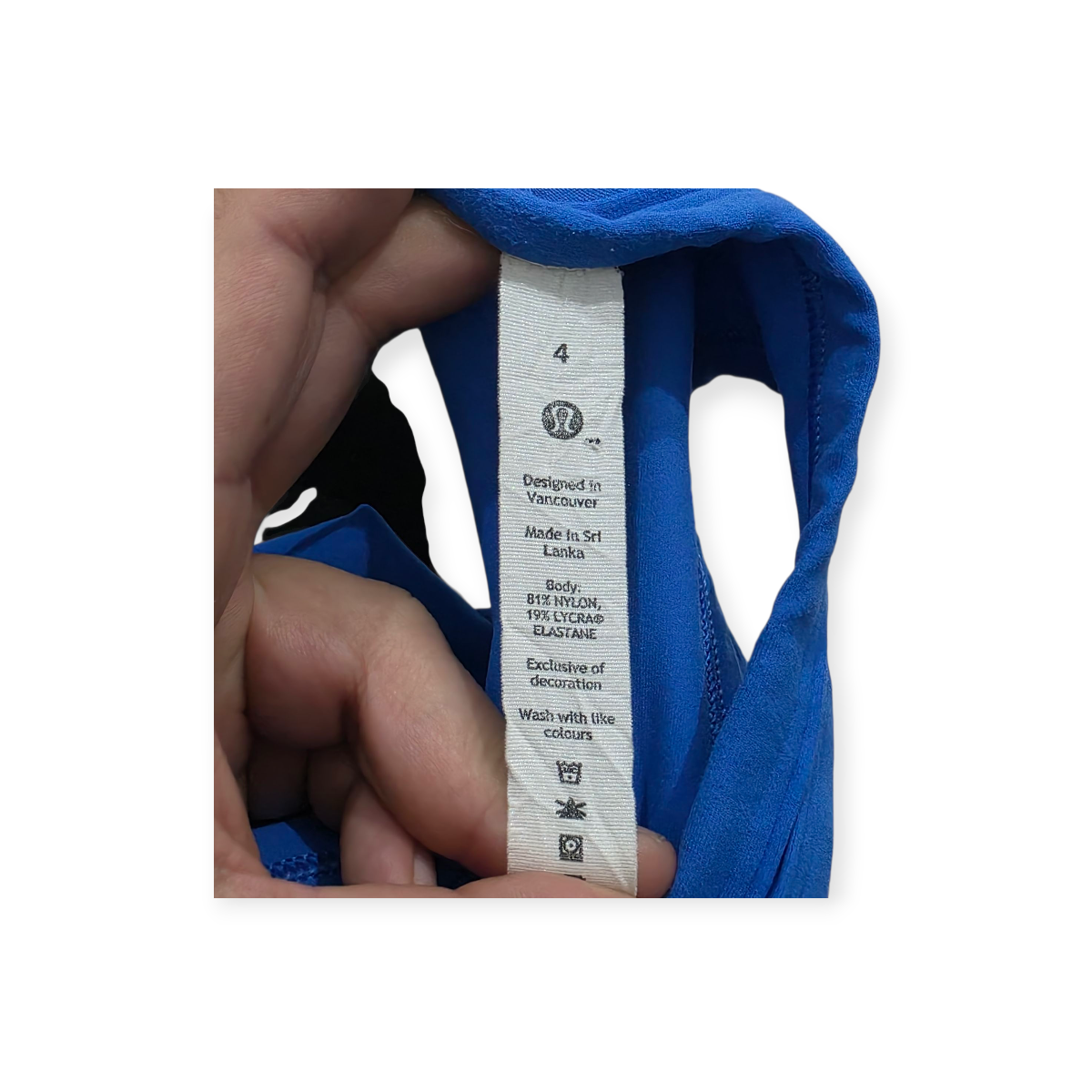 Playera Lululemon Sin Mangas Talla 4 Azul De Mujer