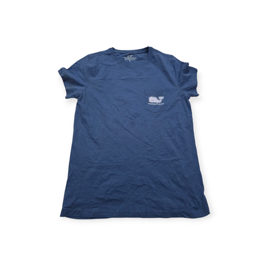 Playera Vineyard Vines Chicos Azul Acero D Mujer Manga Corta