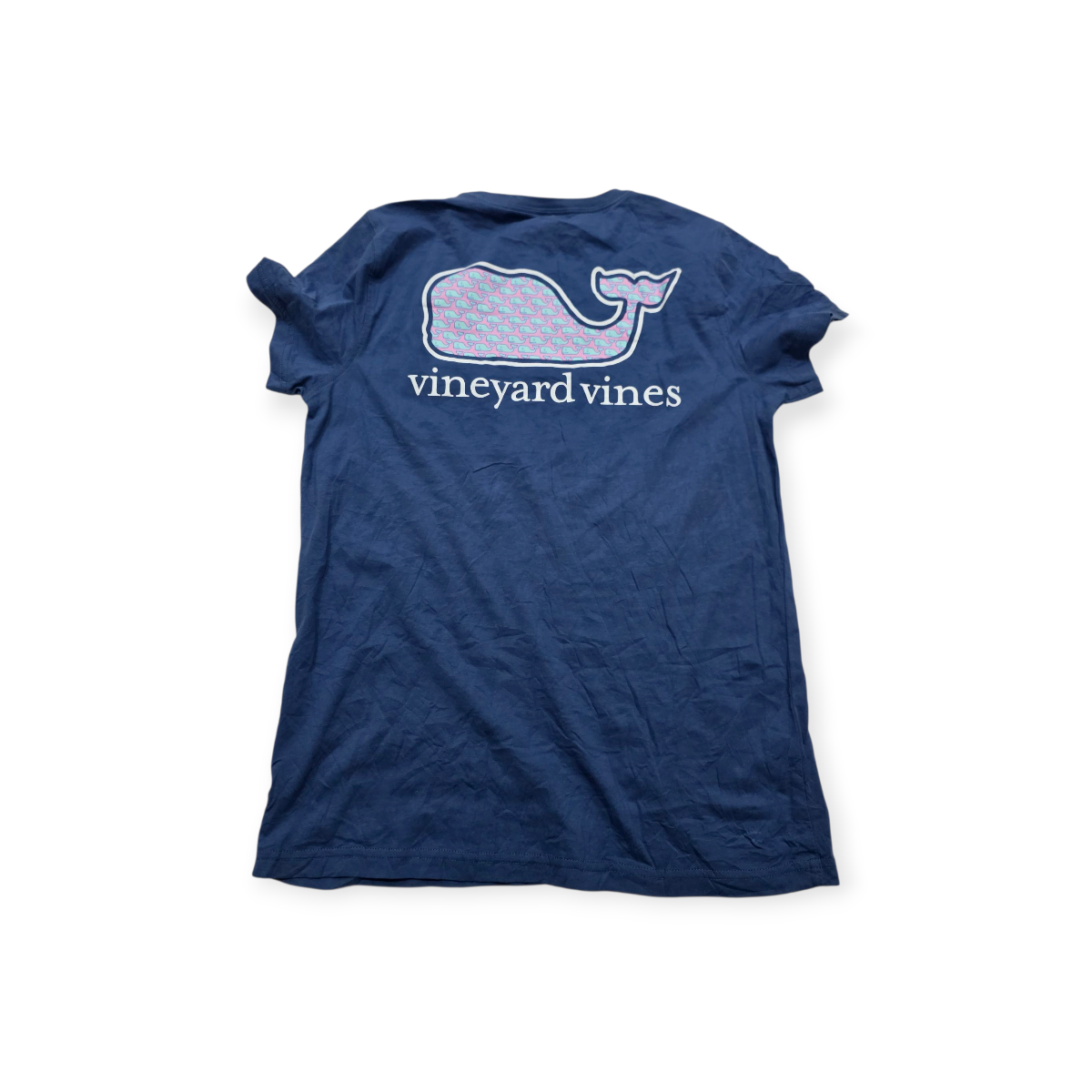 Playera Vineyard Vines Chicos Azul Acero D Mujer Manga Corta