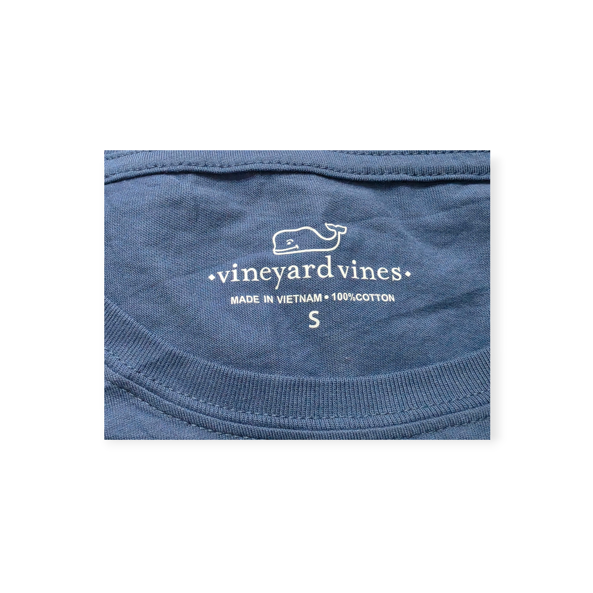Playera Vineyard Vines Chicos Azul Acero D Mujer Manga Corta