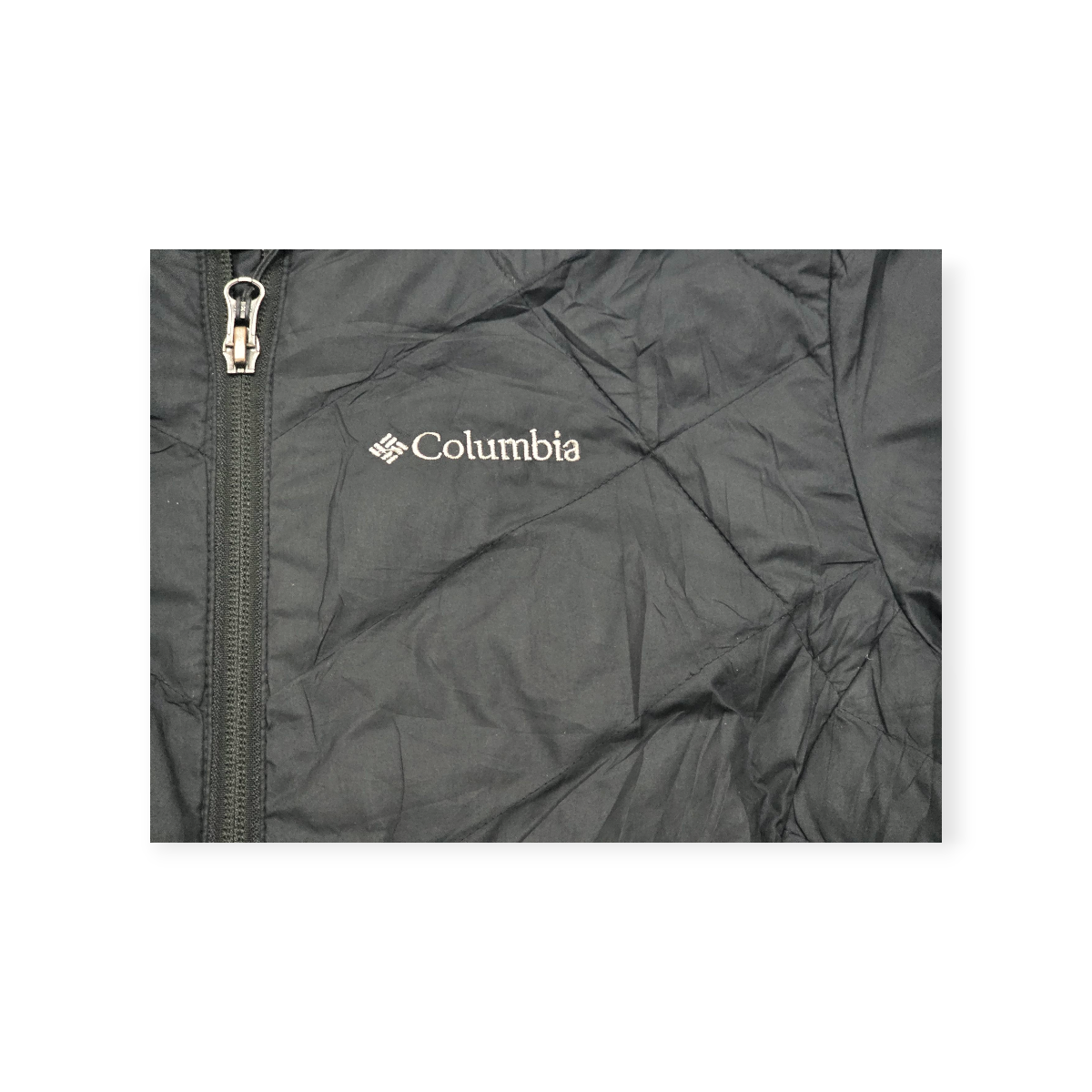 Columbia Omni-heat Chamarra Acolchada Negra Capucha Talla S