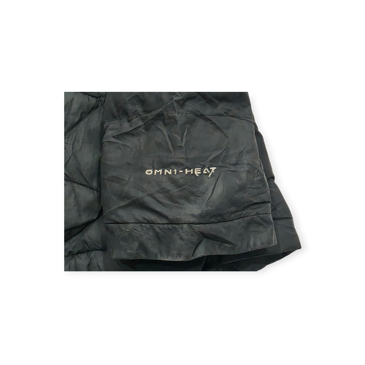 Columbia Omni-heat Chamarra Acolchada Negra Capucha Talla S