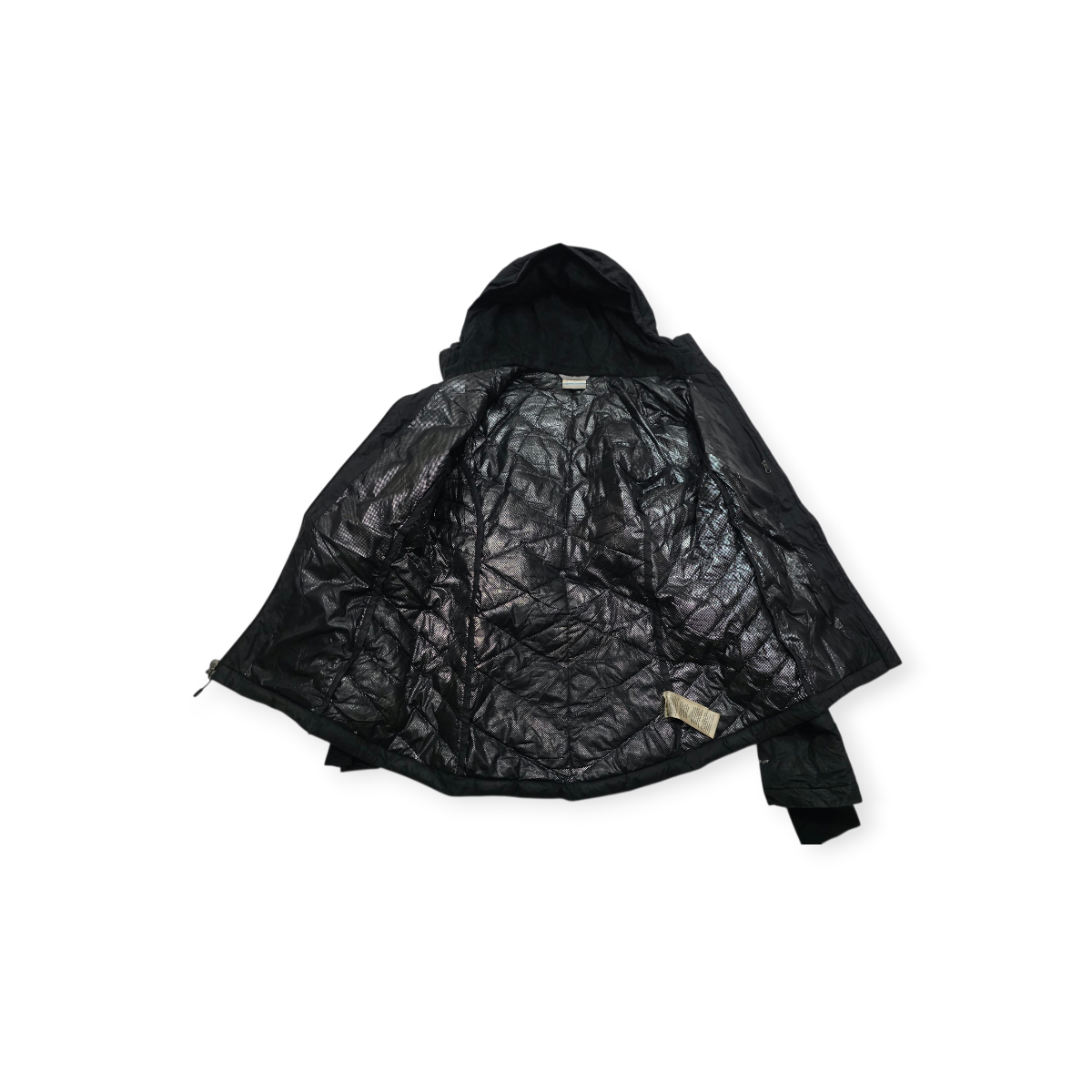 Columbia Omni-heat Chamarra Acolchada Negra Capucha Talla S