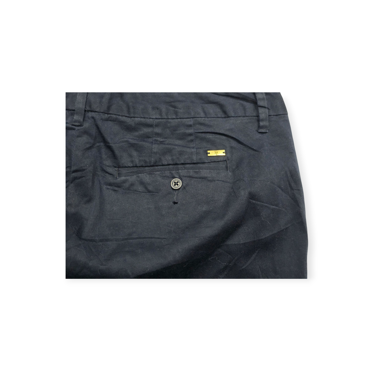 Pantalon Tommy Hilfiger De Vestir Azul Marino Talla 8 Mujer