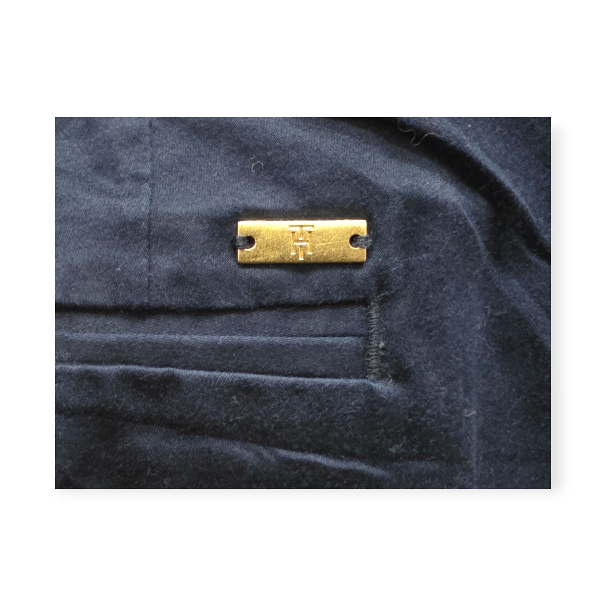 Pantalon Tommy Hilfiger De Vestir Azul Marino Talla 8 Mujer