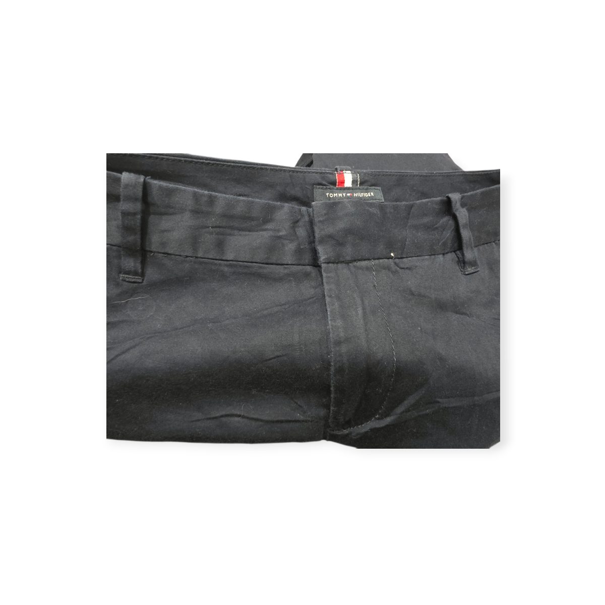 Pantalon Tommy Hilfiger De Vestir Azul Marino Talla 8 Mujer