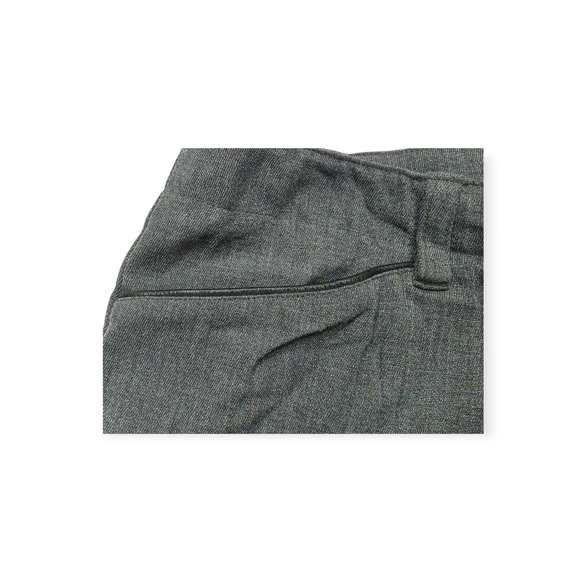 Pantalon Ralph Lauren De Vestir Color Gris De Lana Talla 10p