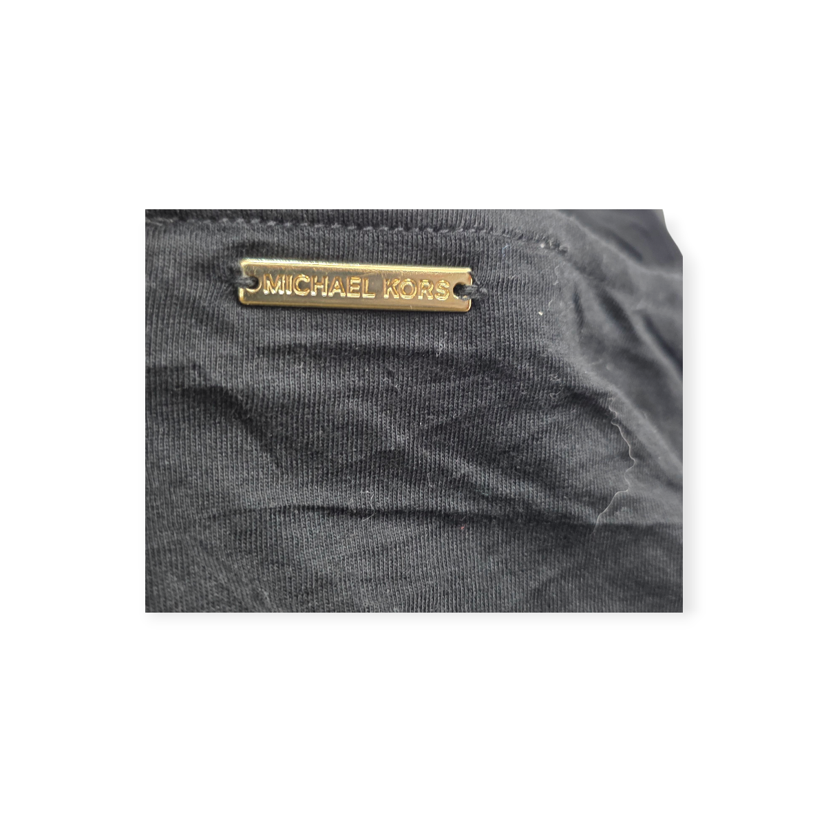 Blusa Michael Kors Negro Manga Larga Escote Con Cordones