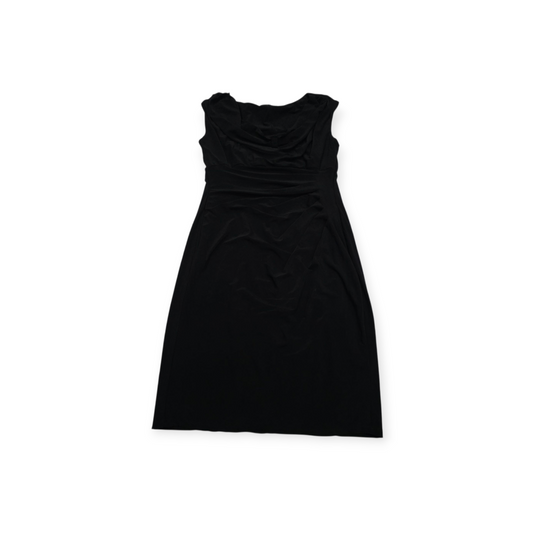Vestido Ralph Lauren De Mujer Talla 12 Negro Manga Corta