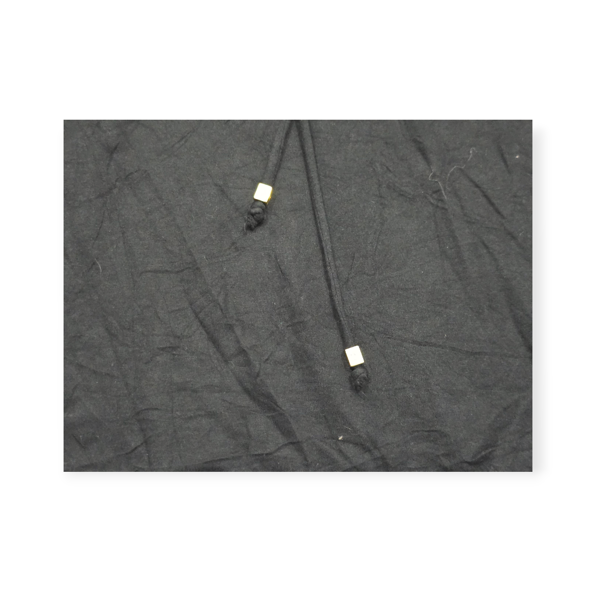 Blusa Michael Kors Negro Manga Larga Escote Con Cordones