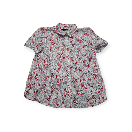 Camisa Tommy Hilfiger Xgrande Manga Corta Floreada De Mujer