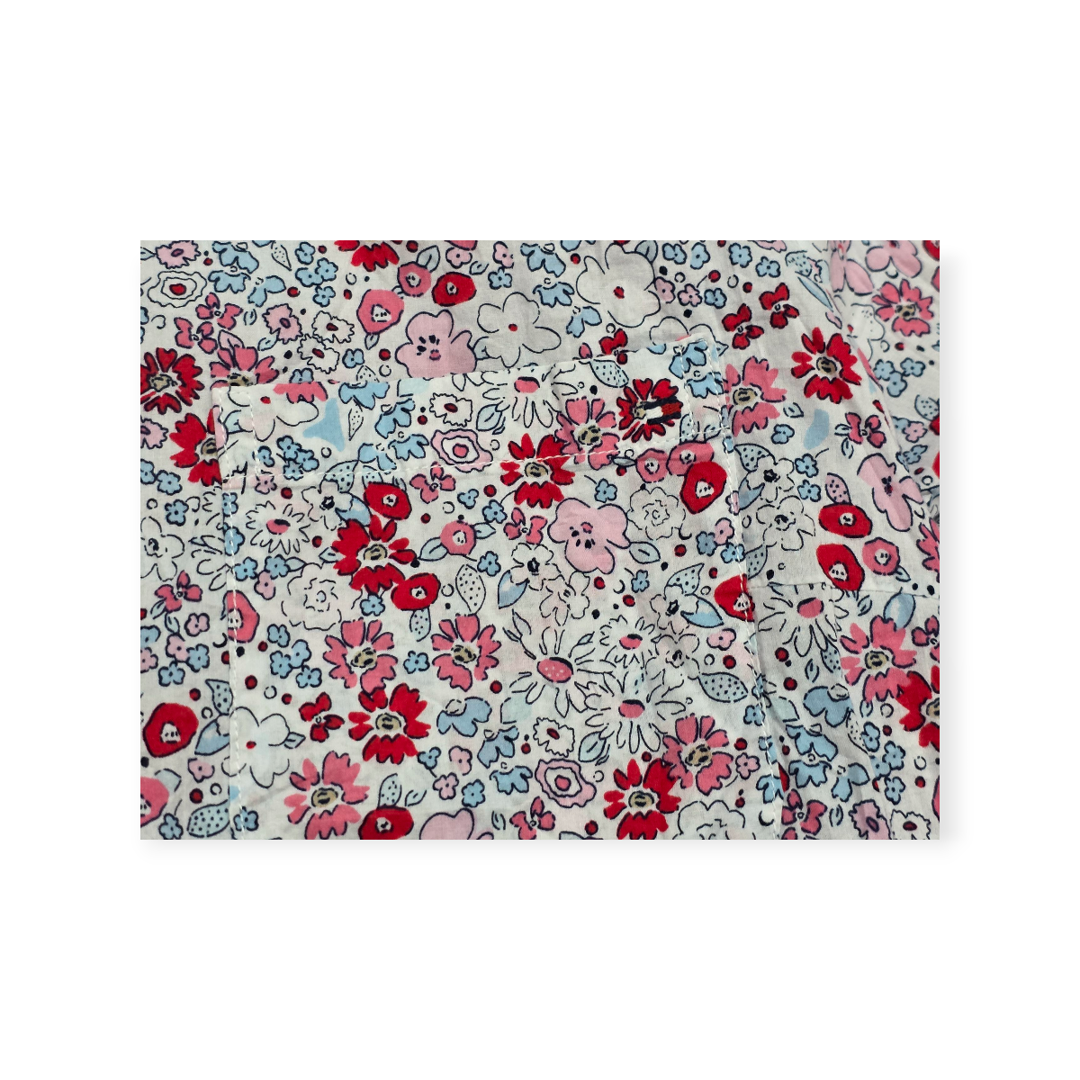 Camisa Tommy Hilfiger Xgrande Manga Corta Floreada De Mujer