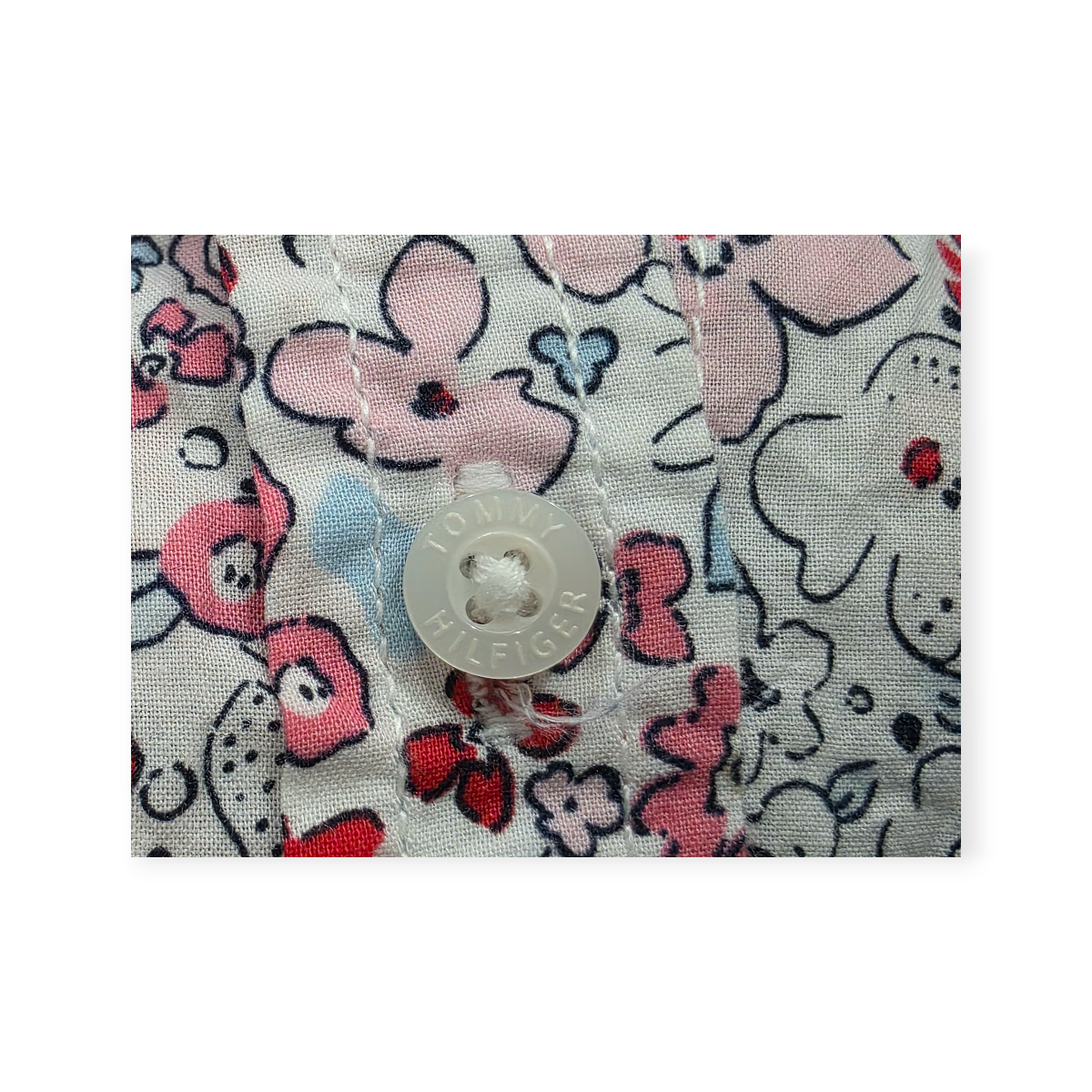 Camisa Tommy Hilfiger Xgrande Manga Corta Floreada De Mujer