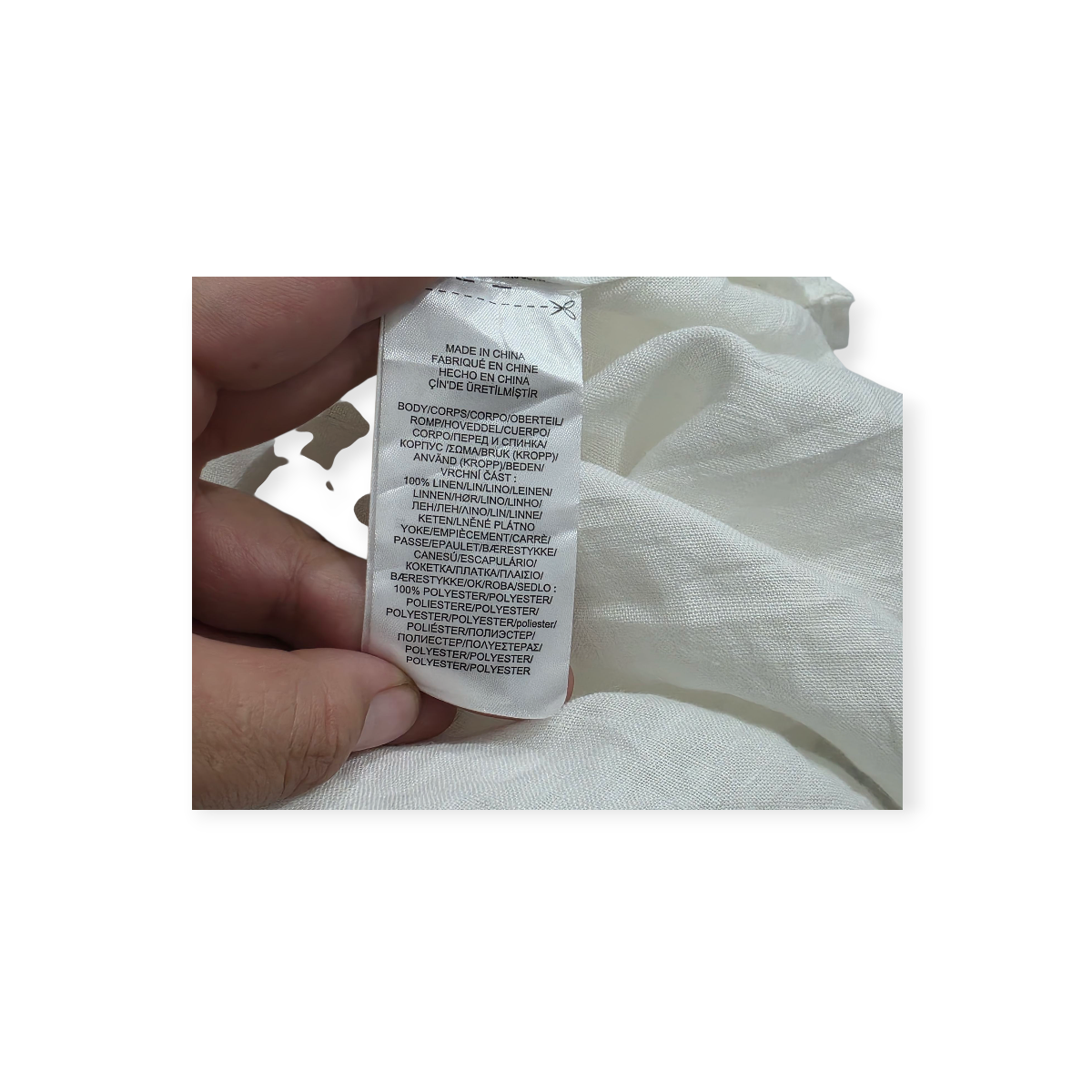 Camisa Ralph Lauren De Lino Xgrande Xl Blanco De Mujer