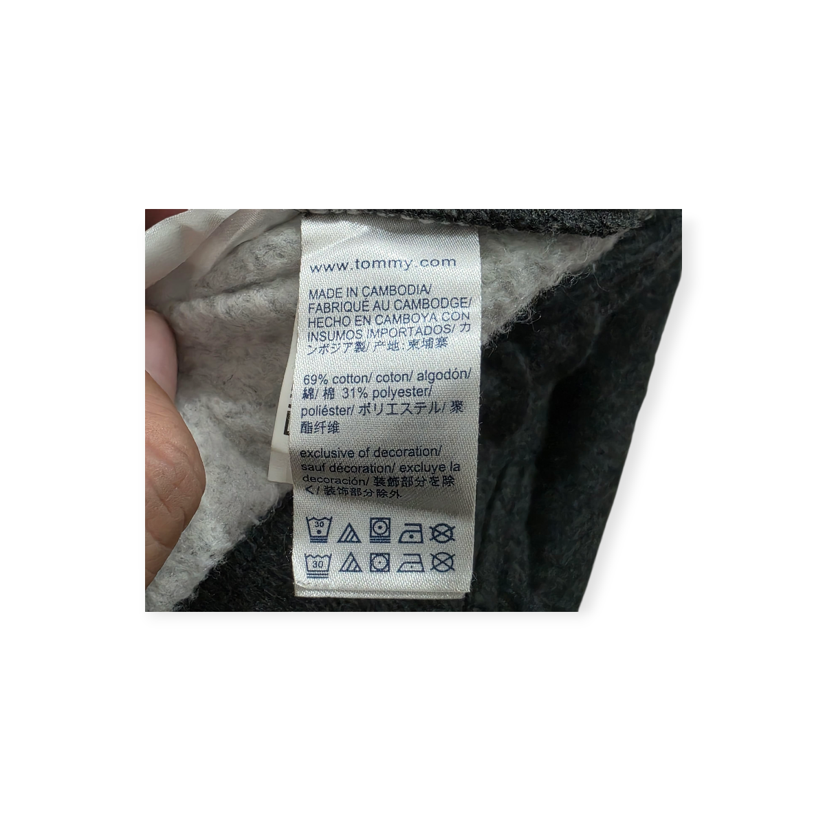 Pants Tommy Hilfiger De Mujer Xgrande Xl Color Gris Oscuro