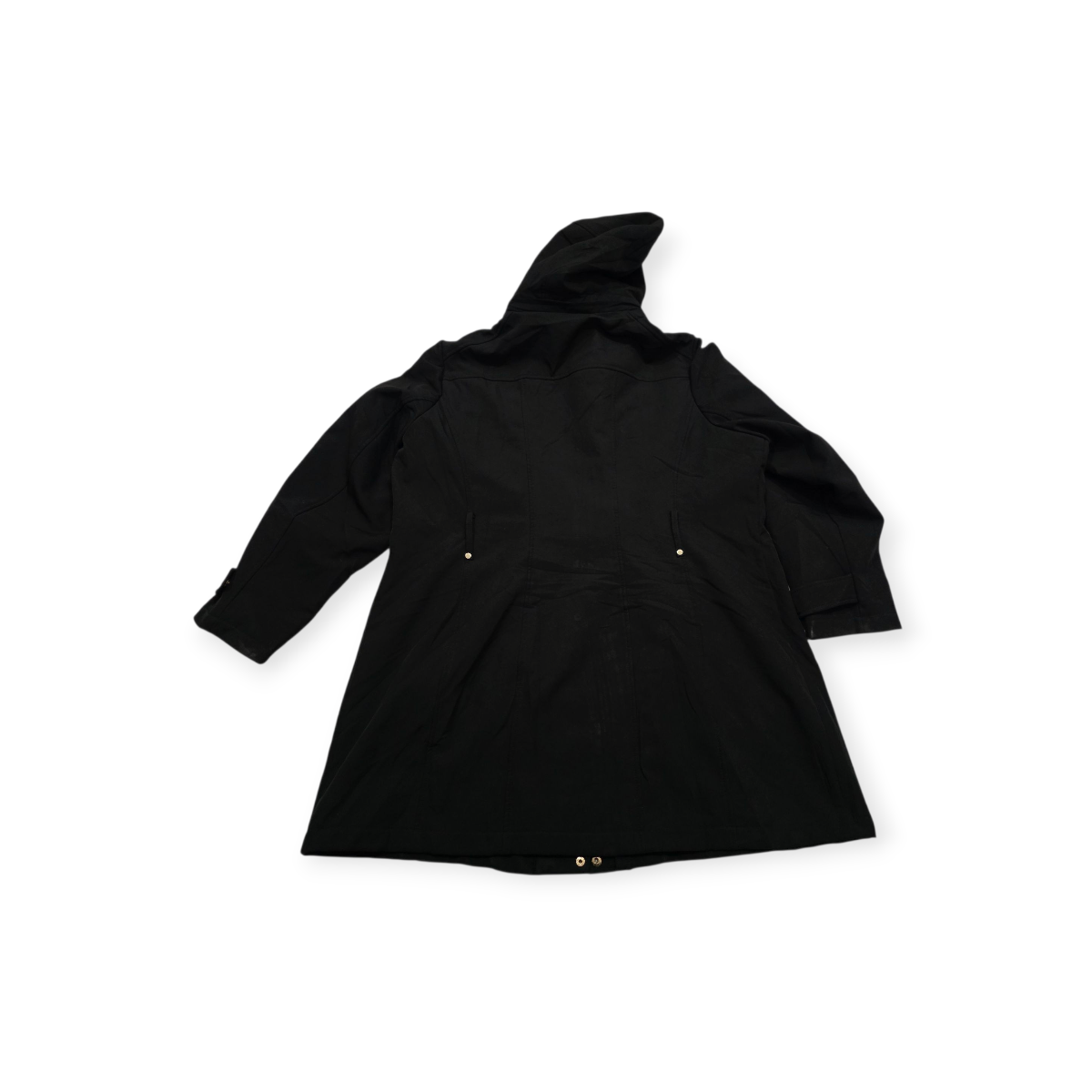 Chamarra Gorro Cazadora Michael Kors Negro Detalles Dorados