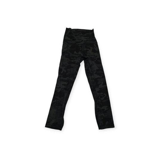 Legging Lululemon Print Camuflaje Verde/negro Talla 0 Mujer