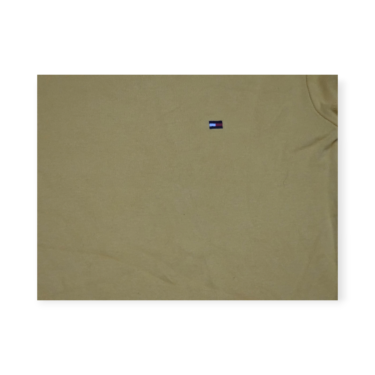 Playera Tommy Hilfiger Xchico Xs Amarilla Manga Corta