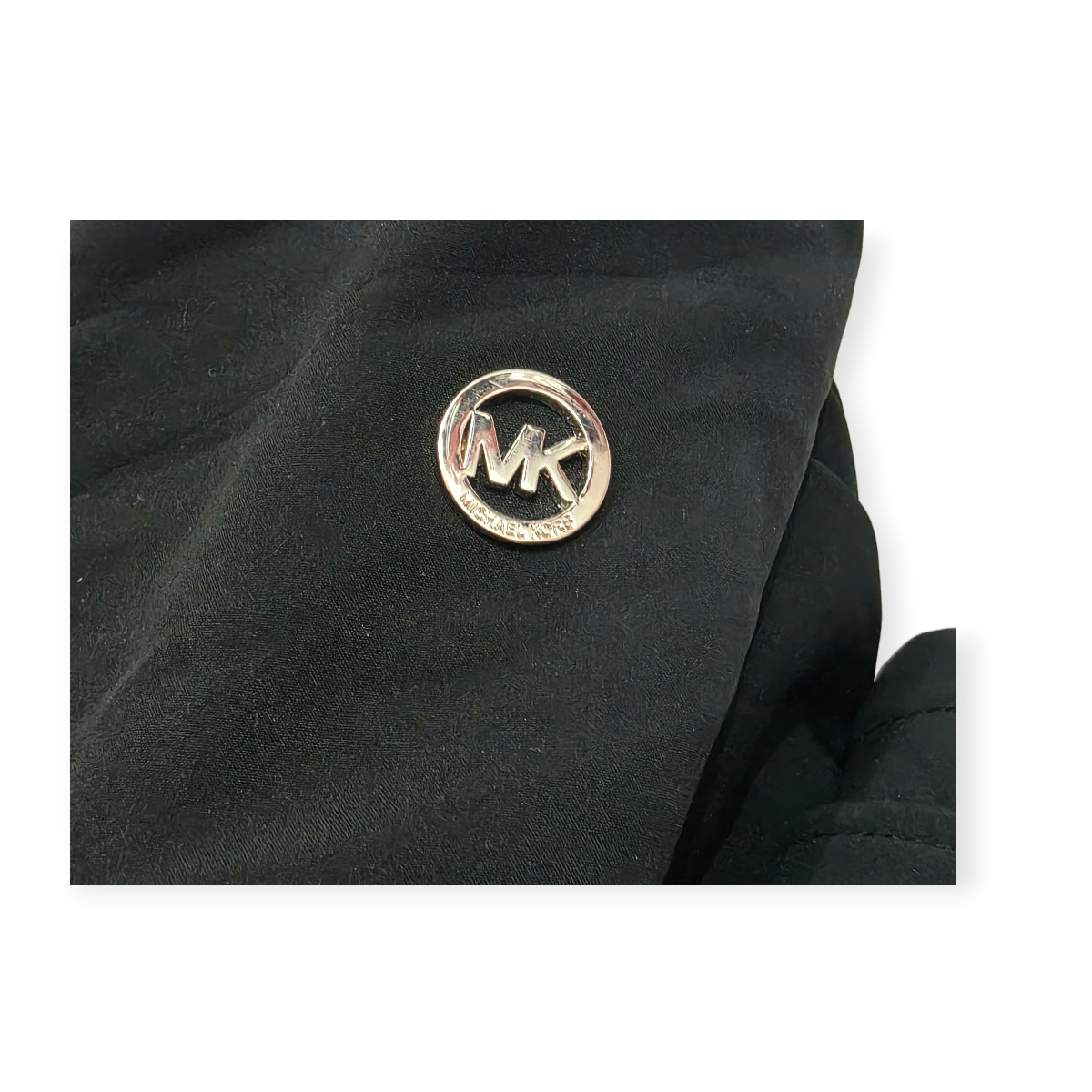 Chamarra Gorro Cazadora Michael Kors Negro Detalles Dorados