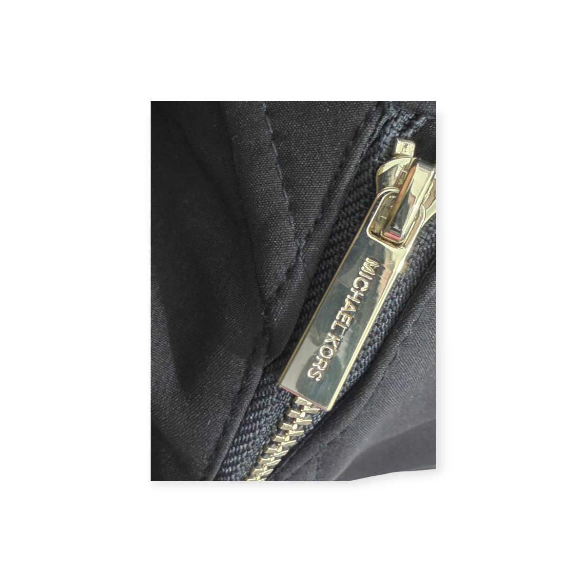 Chamarra Gorro Cazadora Michael Kors Negro Detalles Dorados