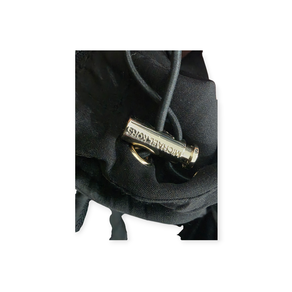 Chamarra Gorro Cazadora Michael Kors Negro Detalles Dorados