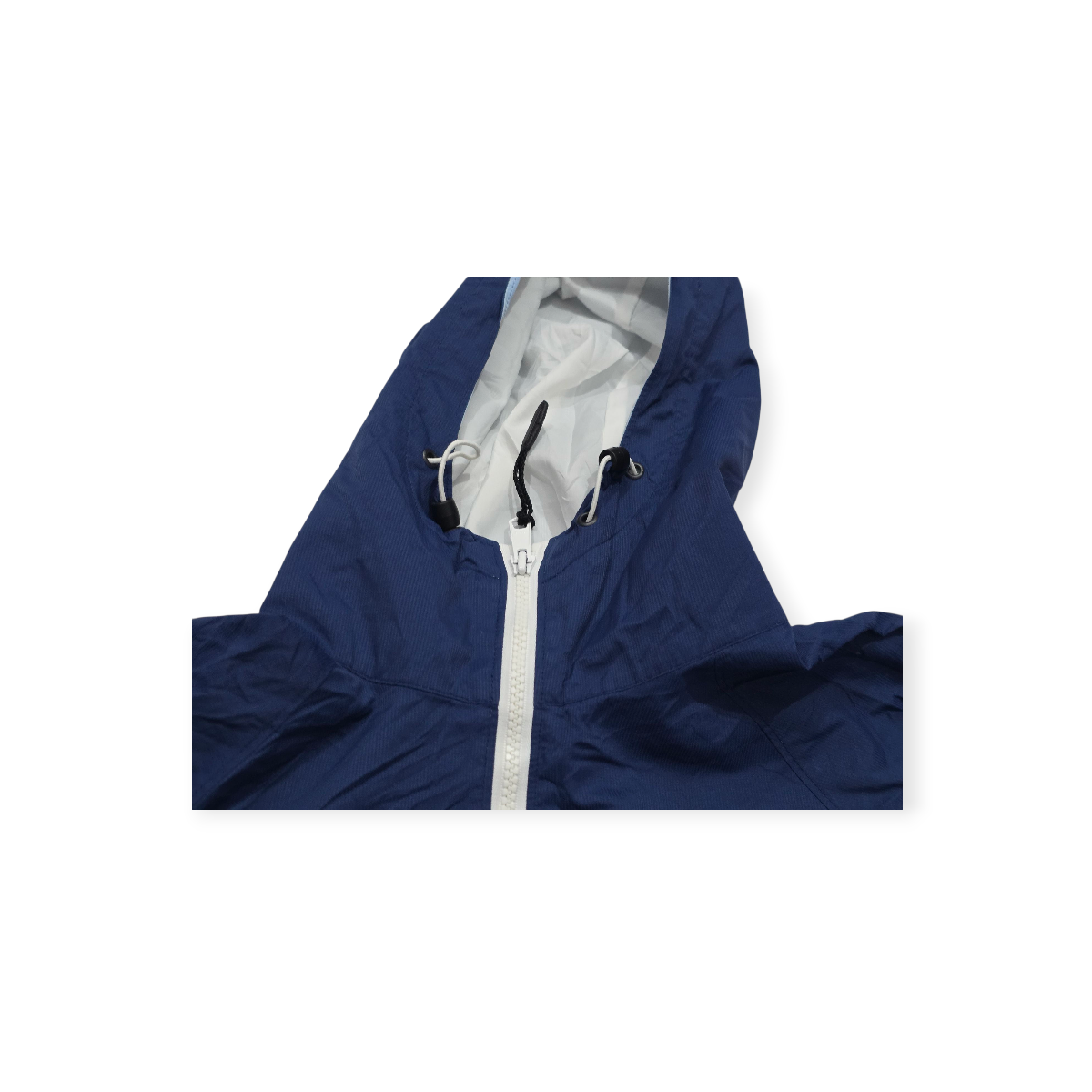 Chamarra Columbia Impermeable Packable De Mujer Azul/blanco