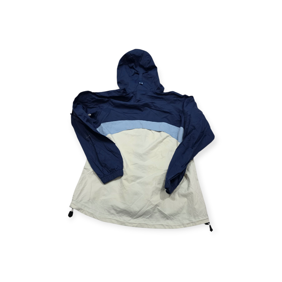 Chamarra Columbia Impermeable Packable De Mujer Azul/blanco