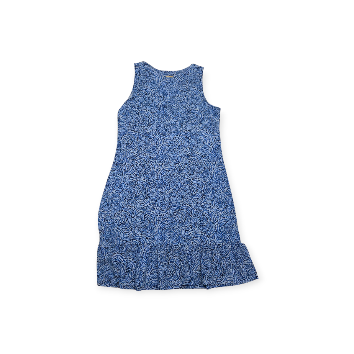 Vestido Michael Kors De Mujer Azul Con Figuras Sin Mangas