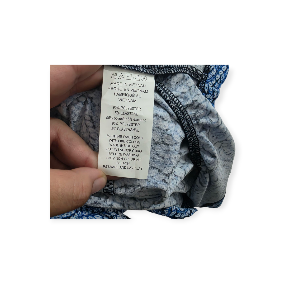 Vestido Michael Kors De Mujer Azul Con Figuras Sin Mangas