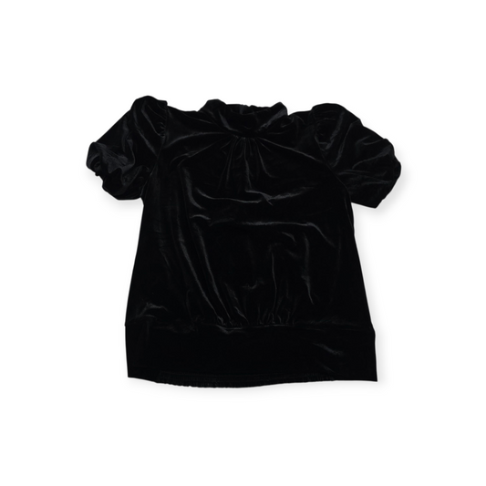 Blusa Karl Lagerfeld De Terciopelo Negra De Mujer Mediana M